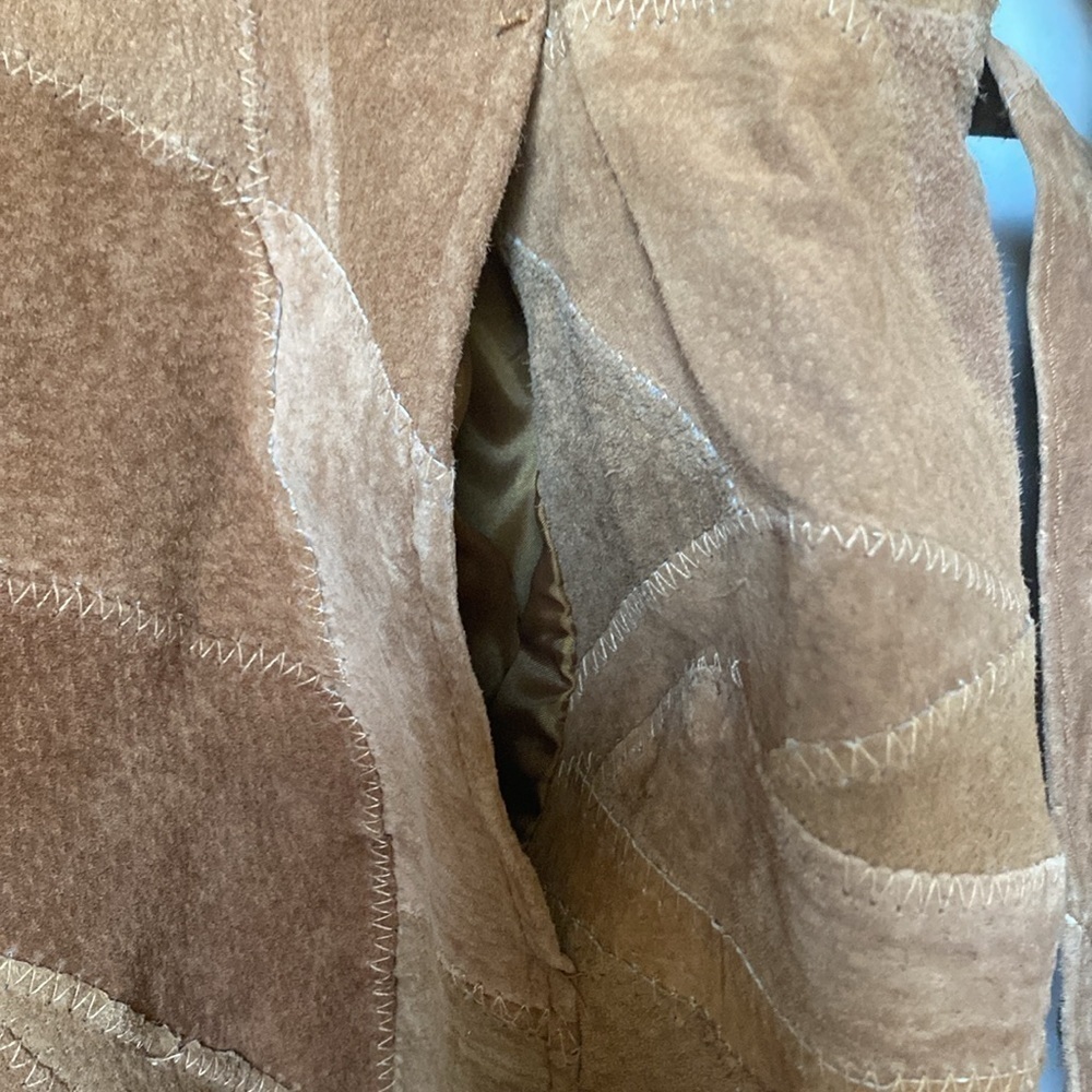 Leather Works Patchwork Leather Jacket Womens 3XL… - image 6